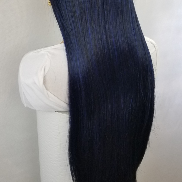 custom made and Colored human hair lace front wig - Picture 5 of 6